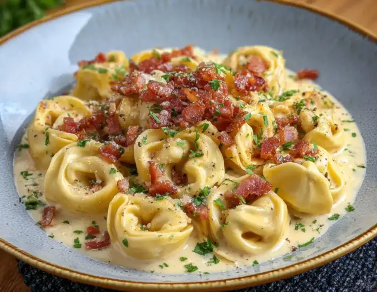 30-Minute Creamy Tortellini Carbonara Recipe