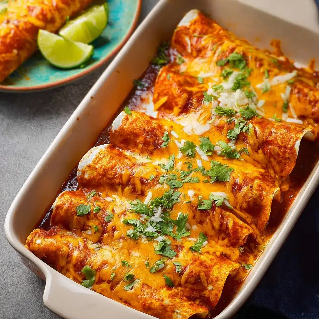 High Protein Creamy Chilli Chicken Enchiladas Recipe - Recipe Image
