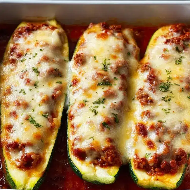 "Keto Chicken Parmesan Zucchini Boats Recipe