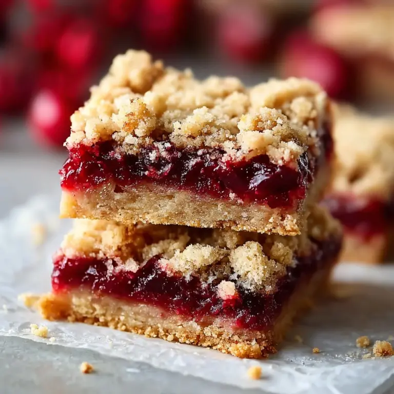 Quick Cherry Crumble Bars Recipe