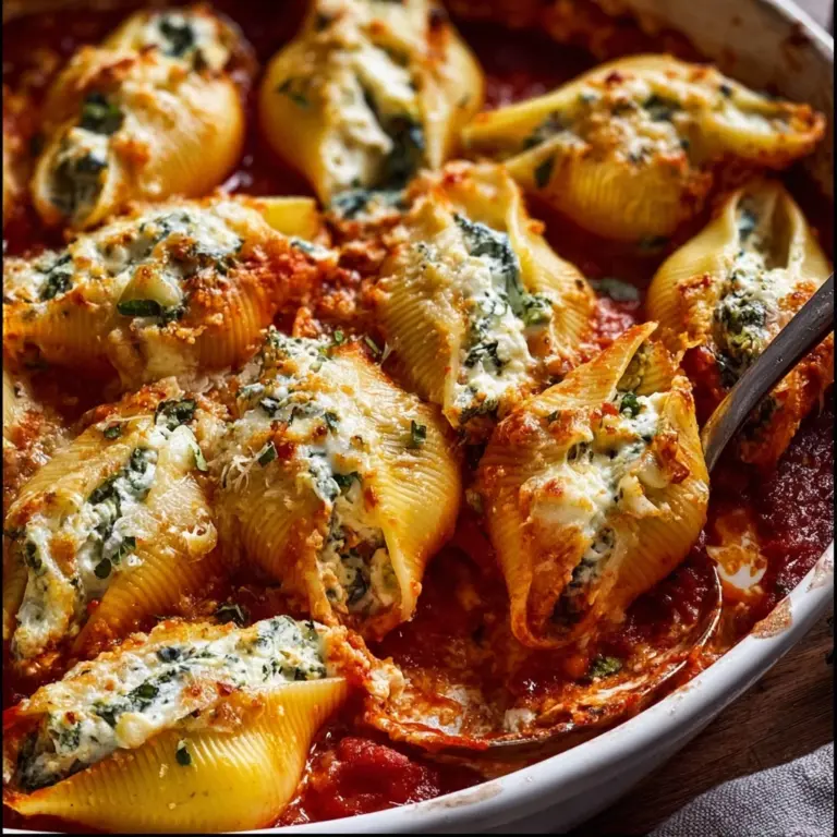 Spinach and Ricotta Stuffed Shells Recipe