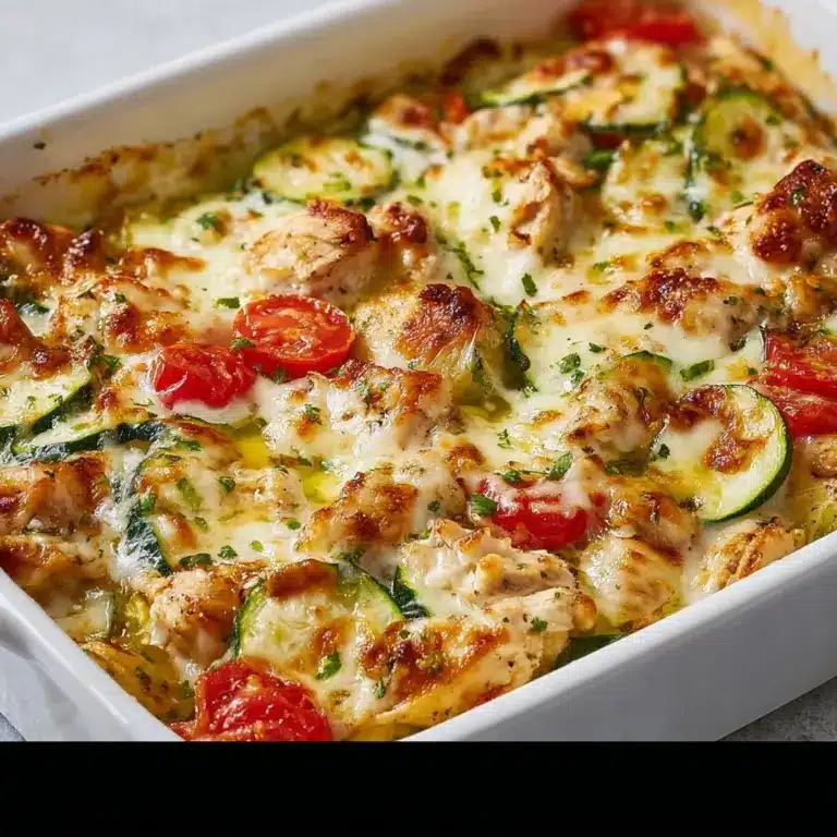 Best Mediterranean Chicken Zucchini Bake Recipe