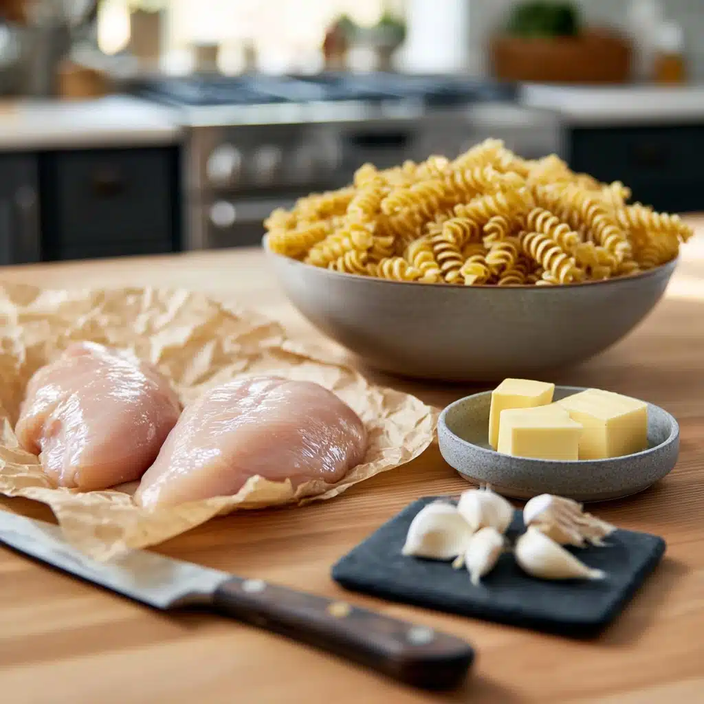 The Ultimate Creamy Garlic Parmesan Chicken Pasta Recipe - Recipe Image