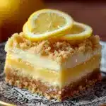 Creamy Lemon Cheesecake Crumb Bars Recipe