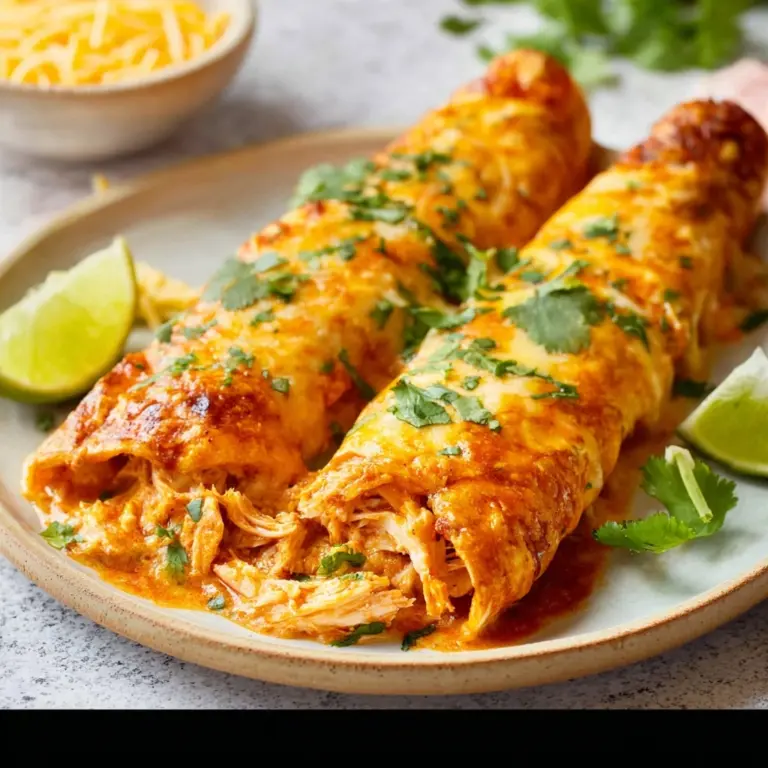 High Protein Creamy Chilli Chicken Enchiladas Recipe
