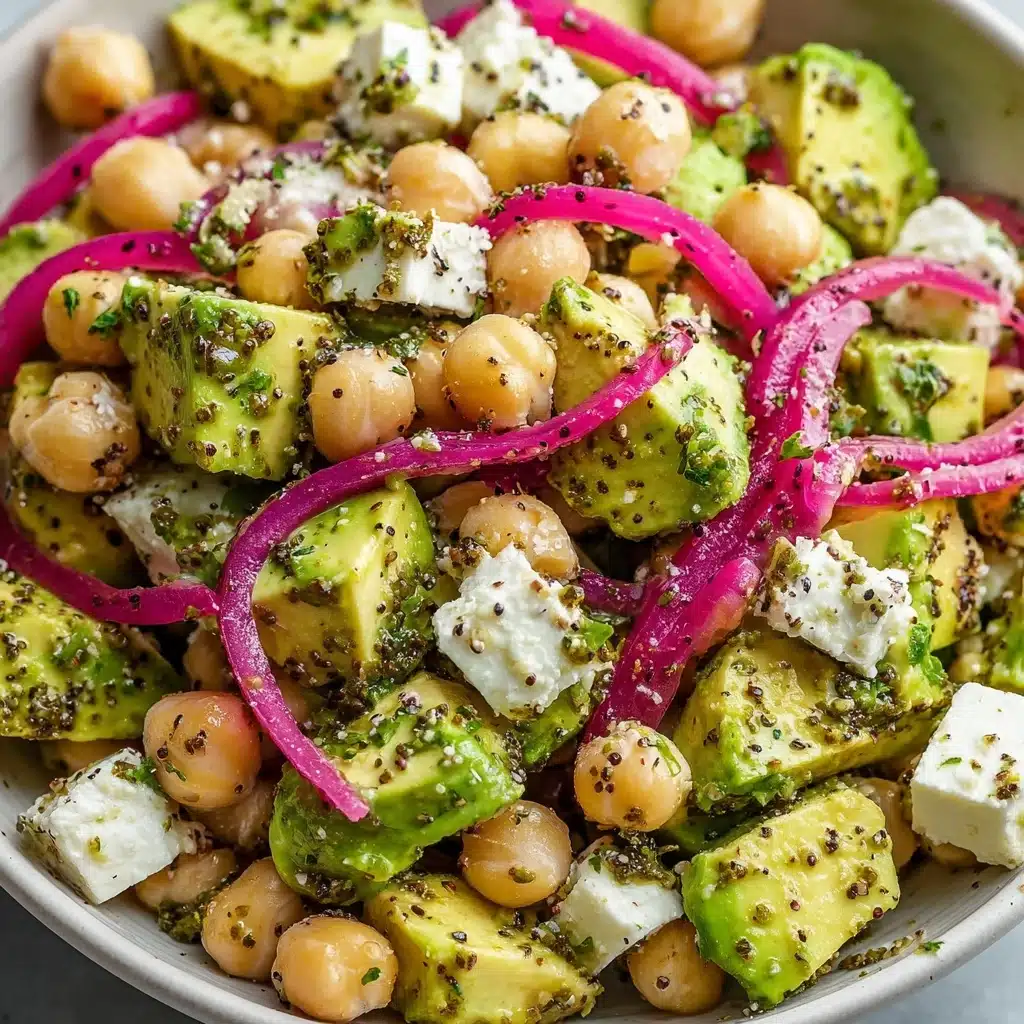 Chickpea Feta Avocado Salad Recipe - Recipe Image