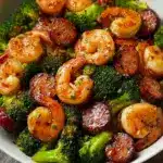 Honey Garlic Shrimp Roasted Broccoli Recipe