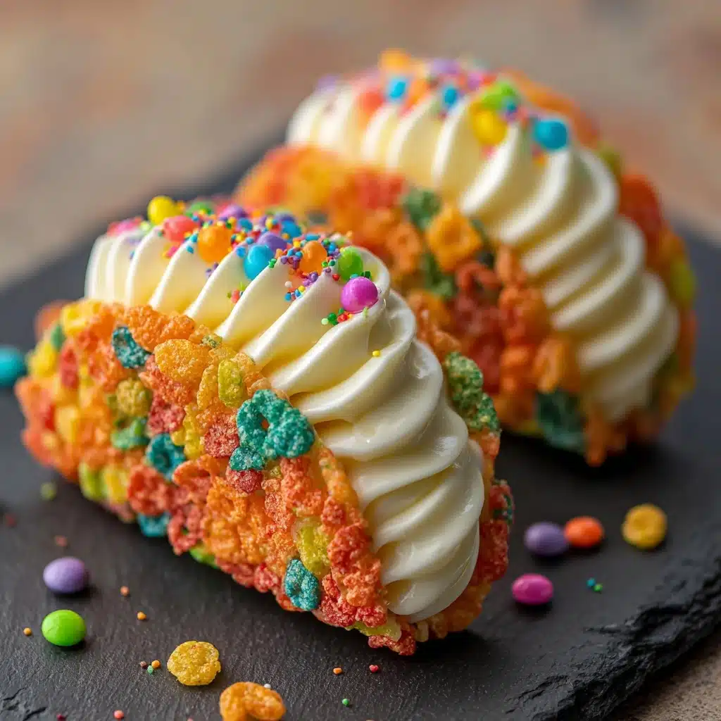 Fruity Pebbles Cheesecake Tacos Recipe
