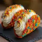 Fruity Pebbles Cheesecake Tacos Recipe