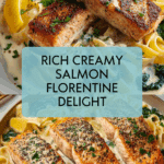 Rich Creamy Salmon Florentine Recipe