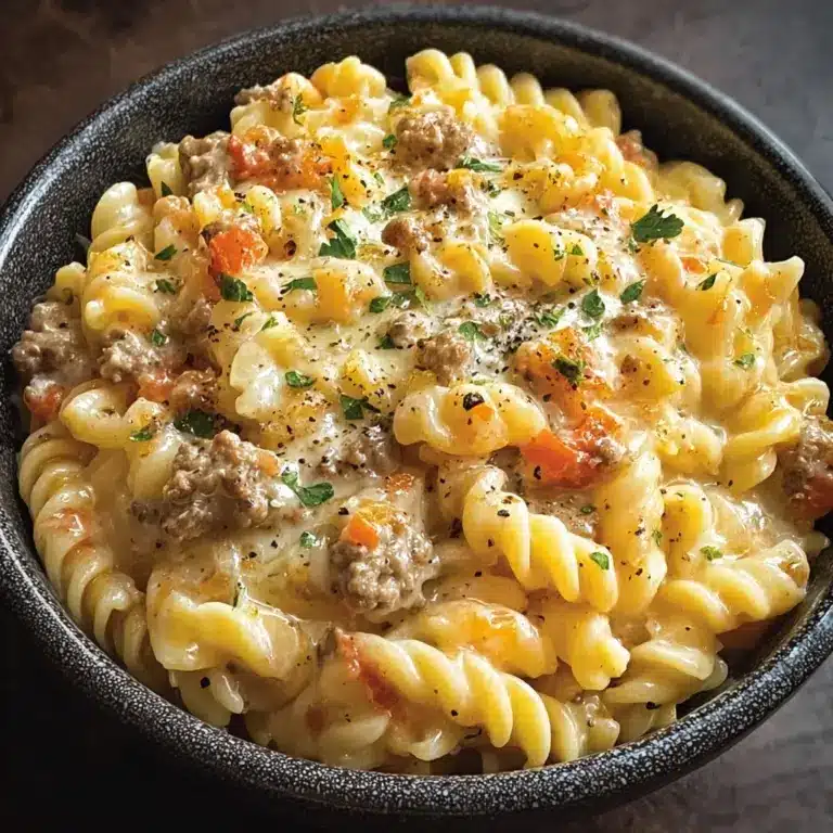 The Best Crockpot Garlic Parmesan Chicken Pasta Recipe