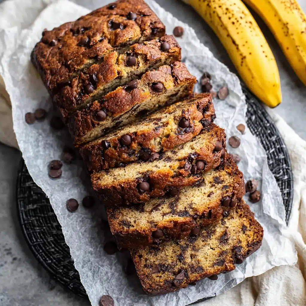 Super Moist Chocolate Chip Banana Bread Recipe - Recipe Image
