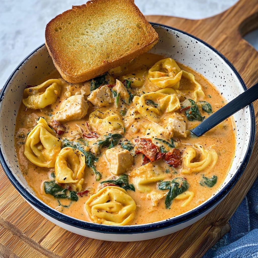 Creamy Marry Me Tuscan Chicken Soup Recipe - Recipe Image