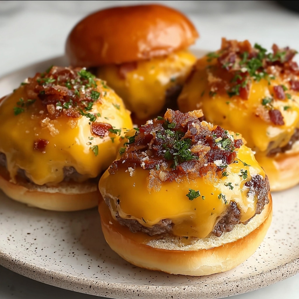 Garlic Parmesan Cheeseburger Bombs Recipe - Recipe Image