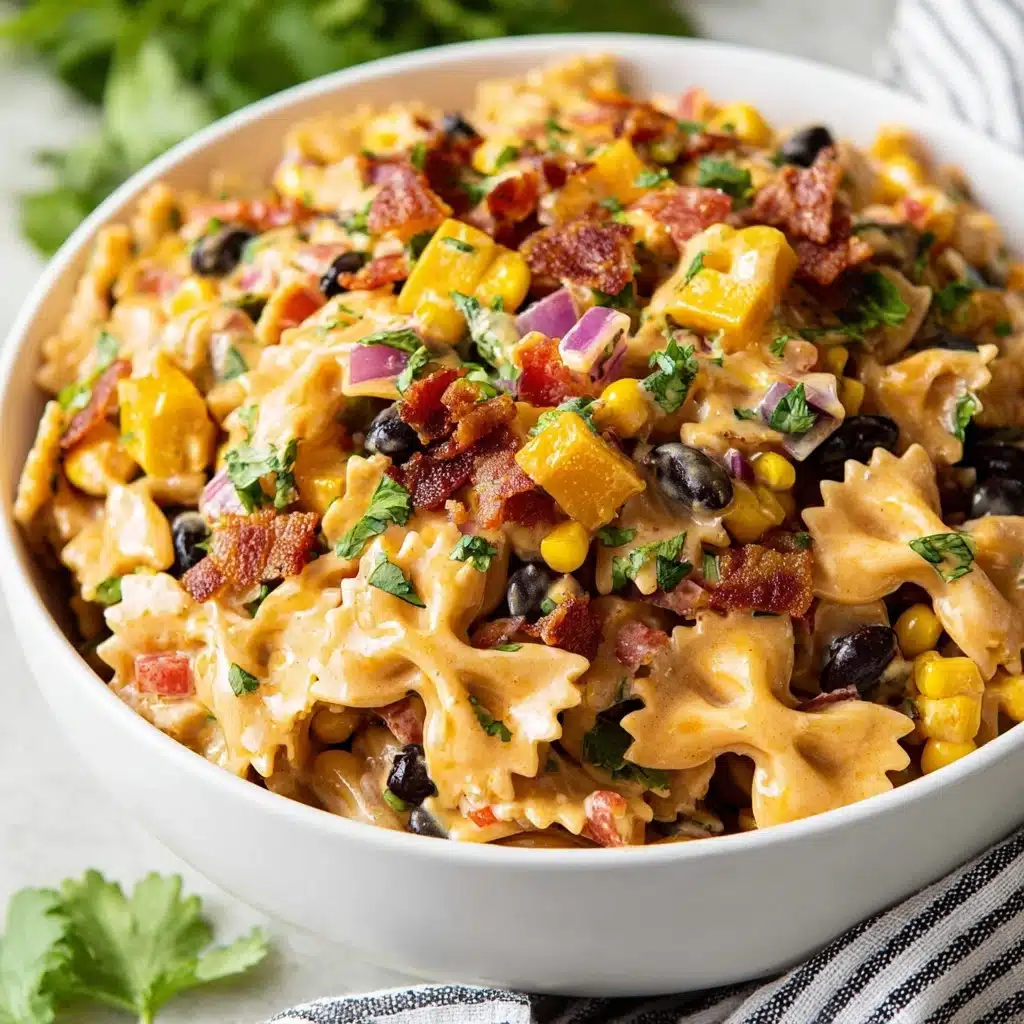 BBQ Chicken Pasta Salad Recipe - Recipe Image