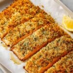 Baked Parmesan Crusted Salmon with Mayo Recipe