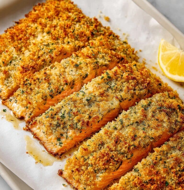 Baked Parmesan Crusted Salmon with Mayo Recipe