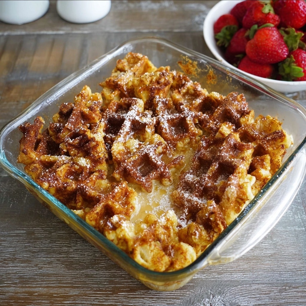 Chicken and Waffle Casserole Recipe - Recipe Image