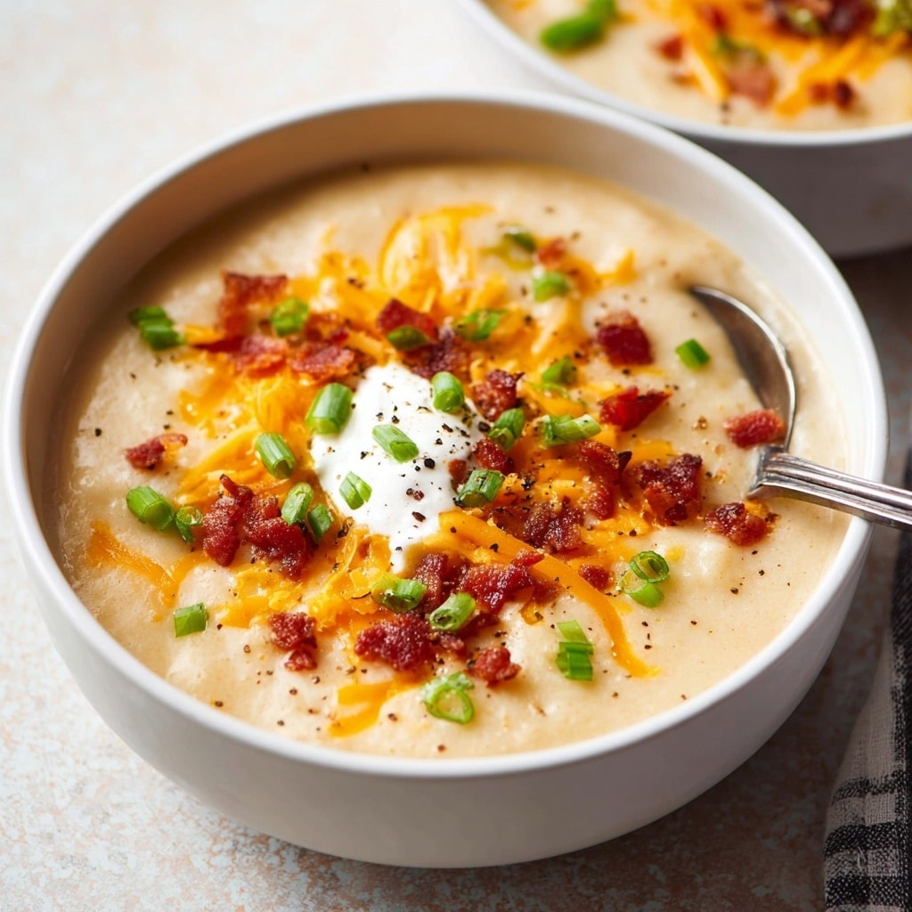 Easy Baked Potato Soup Recipe - Recipe Image
