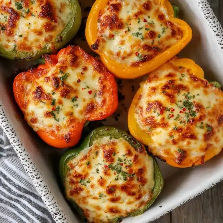 Cheesy Buffalo Chicken Stuffed Peppers Recipe