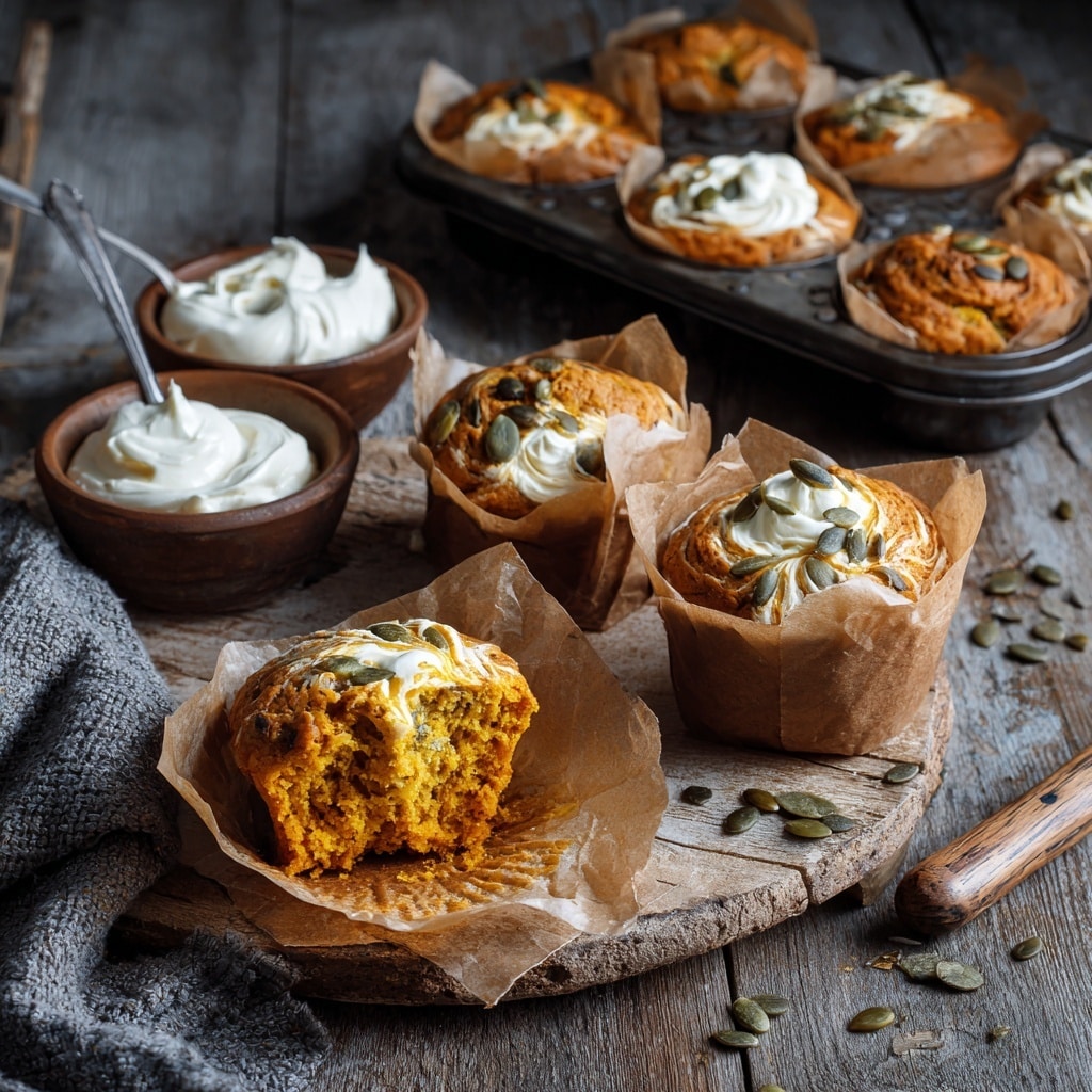 Cream Cheese Pumpkin Muffins Recipe - Recipe Image