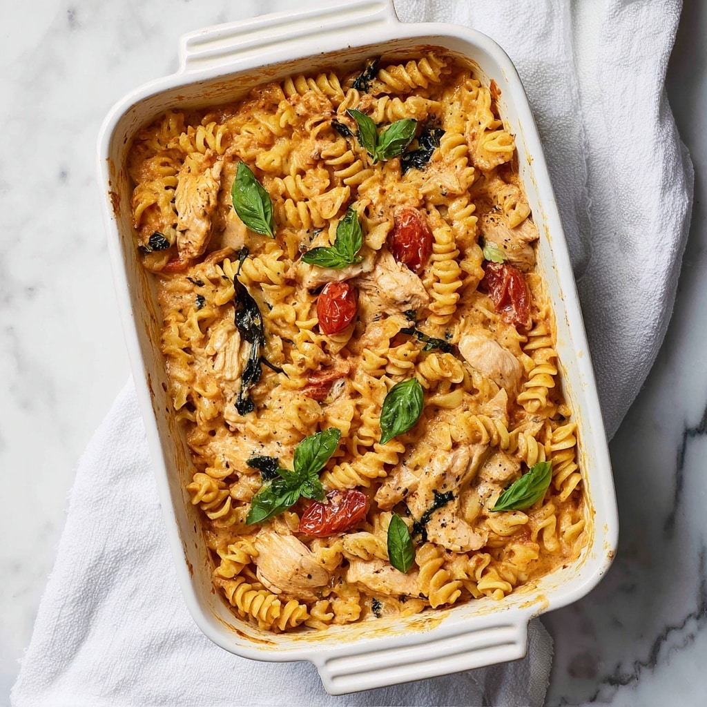 Baked Feta Chicken Pasta Recipe - Recipe Image