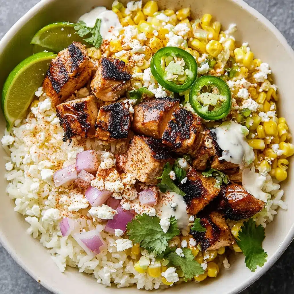 Mexican Street Corn Chicken Rice Bowl Recipe - Recipe Image