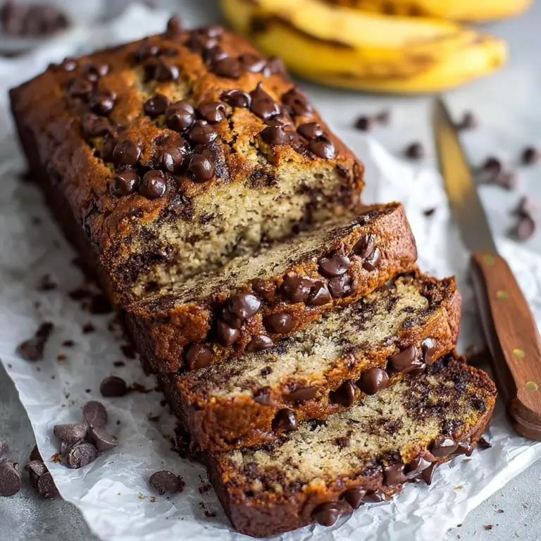 Super Moist Chocolate Chip Banana Bread Recipe