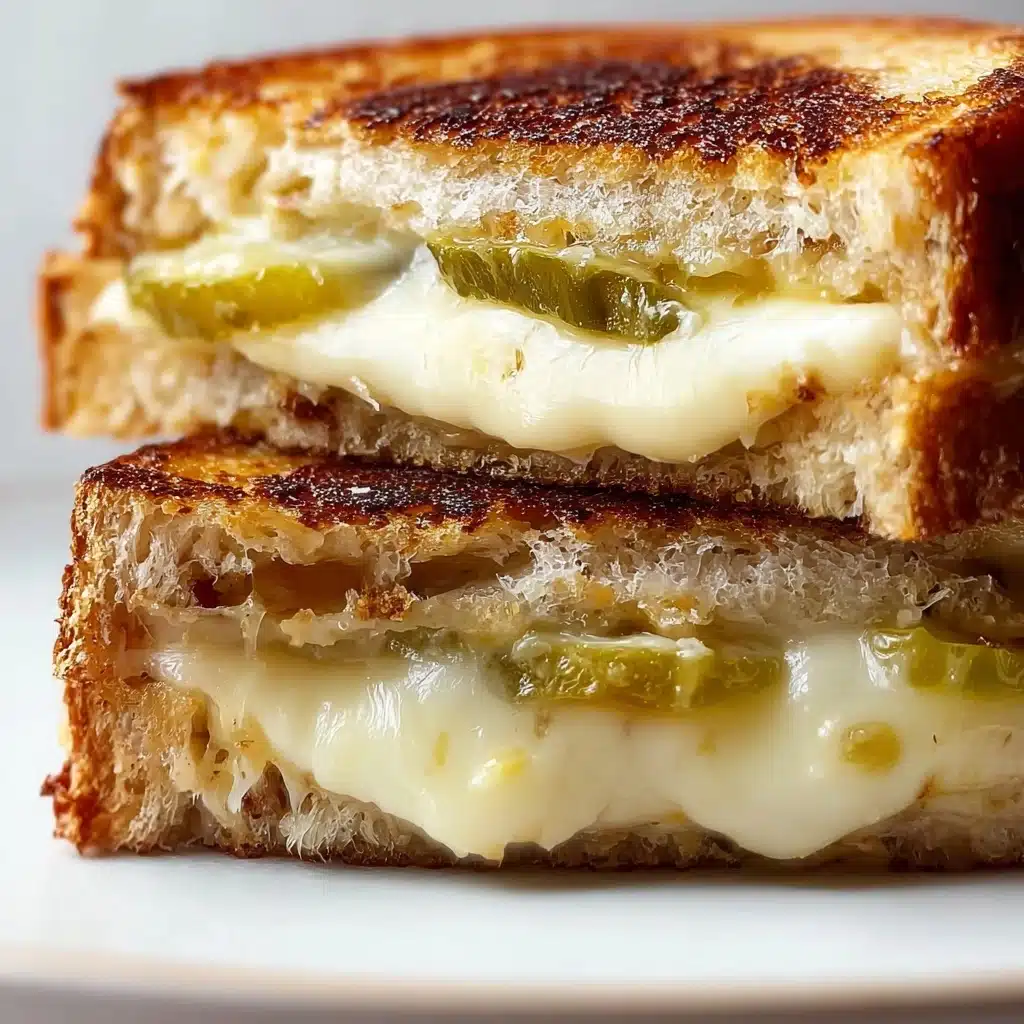 Crispy Dill Pickle Grilled Cheese Sandwich Recipe - Recipe Image
