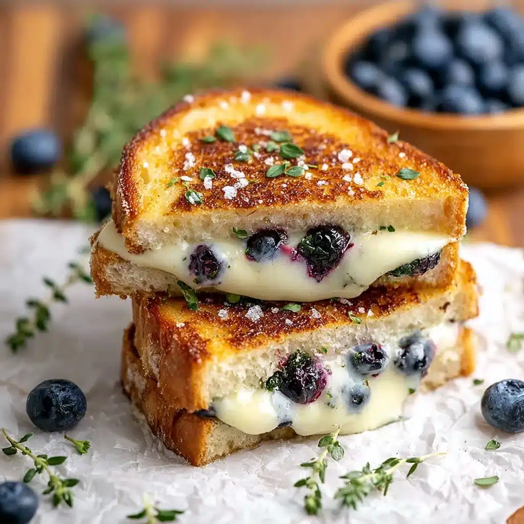 Crispy Blueberry Grilled Cheese Recipe - Recipe Image