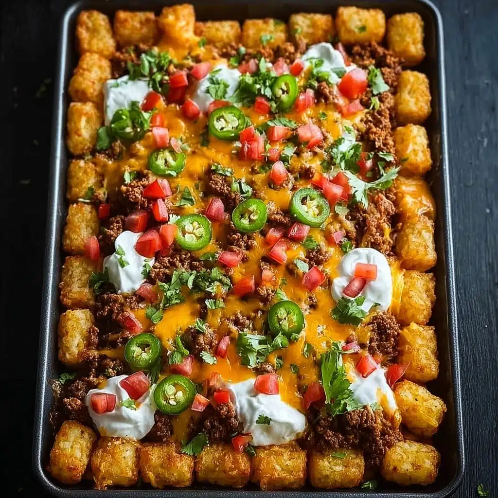 Loaded Tater Tot Nachos Recipe - Recipe Image