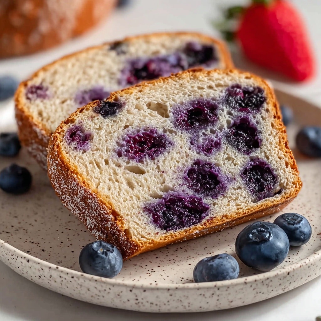 Simple Blueberry Sourdough Bread Recipe - Recipe Image