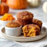 Simple 3 Ingredient Pumpkin Muffins Recipe
