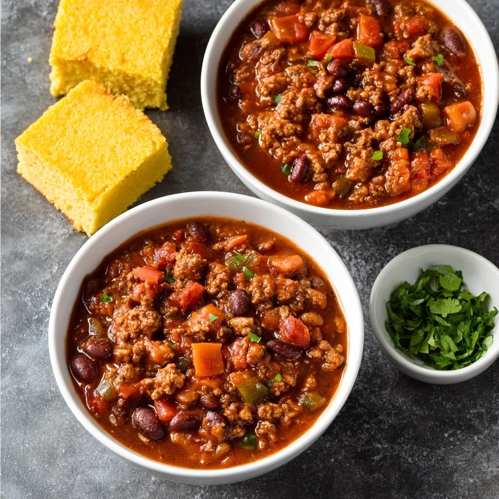 Best Ground Beef Stovetop Chili Recipe - Recipe Image