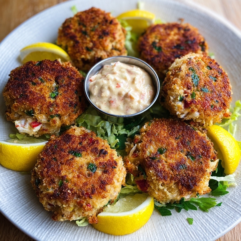 Golden Crispy Crab Cakes Recipe - Recipe Image