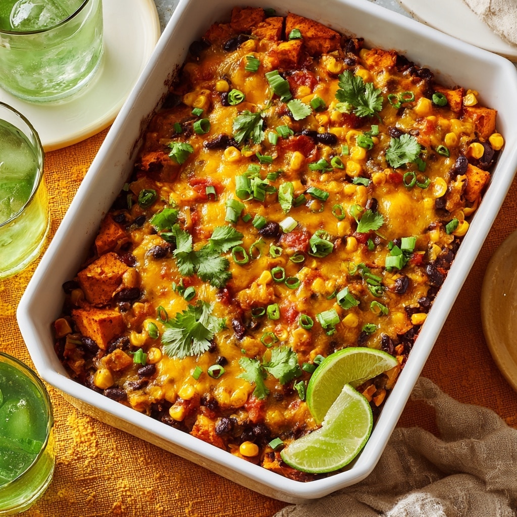 Sweet Potato and Black Bean Casserole Recipe - Recipe Image