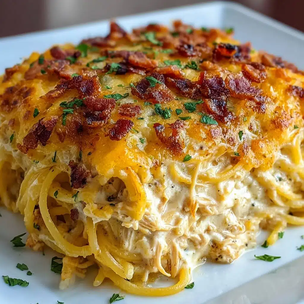 Spicy Southern Cheesy Chicken Spaghetti Casserole Recipe - Recipe Image