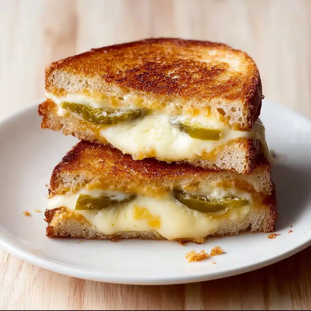 Crispy Dill Pickle Grilled Cheese Sandwich Recipe - Recipe Image