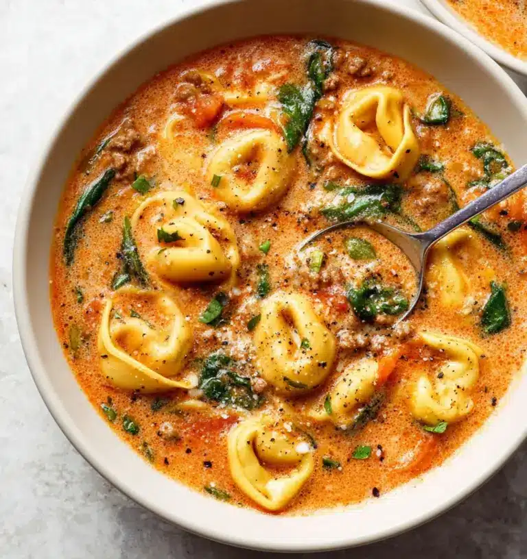 Crockpot Tortellini Soup with Sausage Recipe