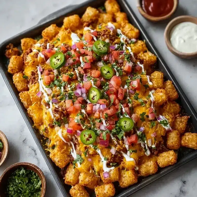 Loaded Tater Tot Nachos Recipe
