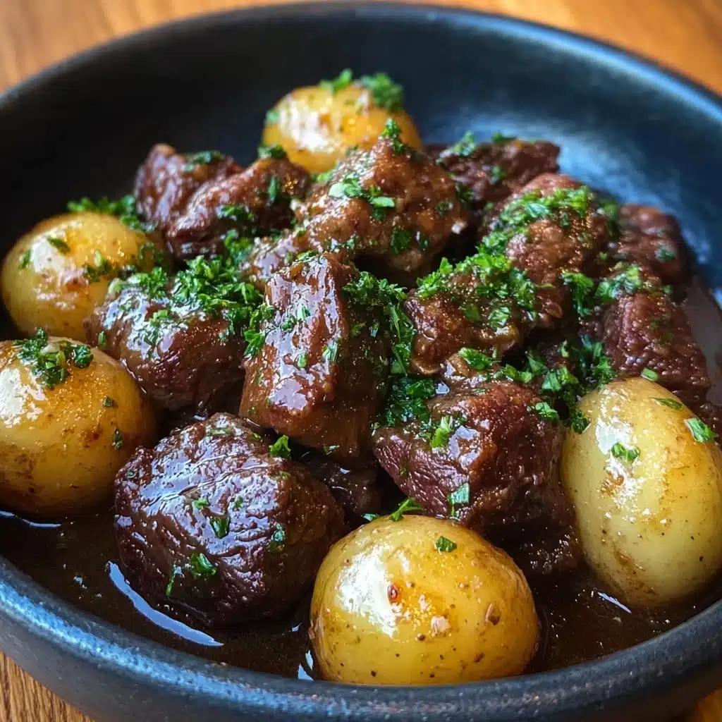 Garlic Butter Beef Bites with Potatoes Recipe - Recipe Image