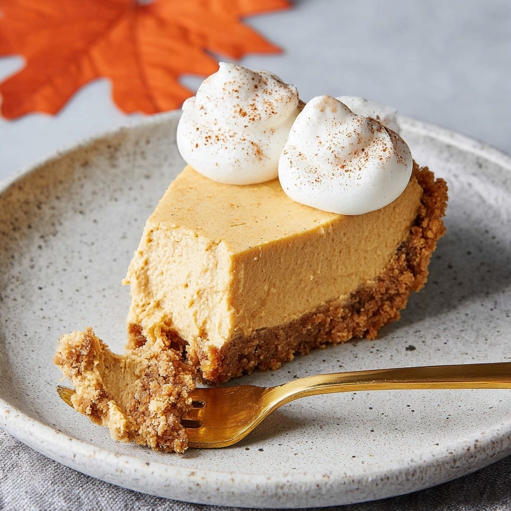 Easy No-Bake Pumpkin Cheesecake Recipe - Recipe Image