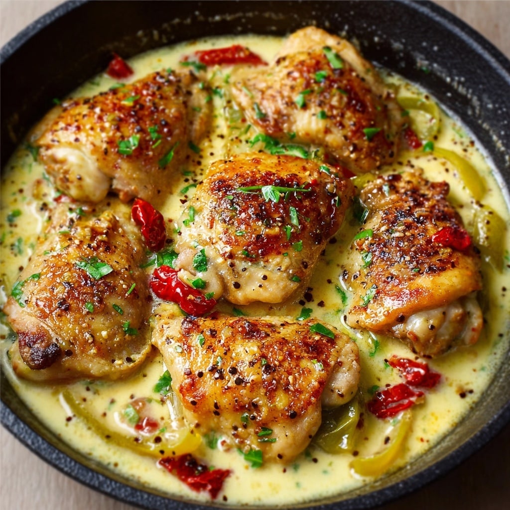 Creamy Pepperoncini Chicken Skillet Recipe - Recipe Image