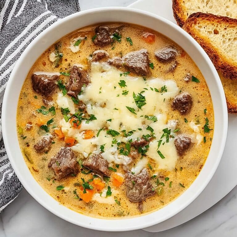 Creamy Philly Cheese Steak Soup Recipe