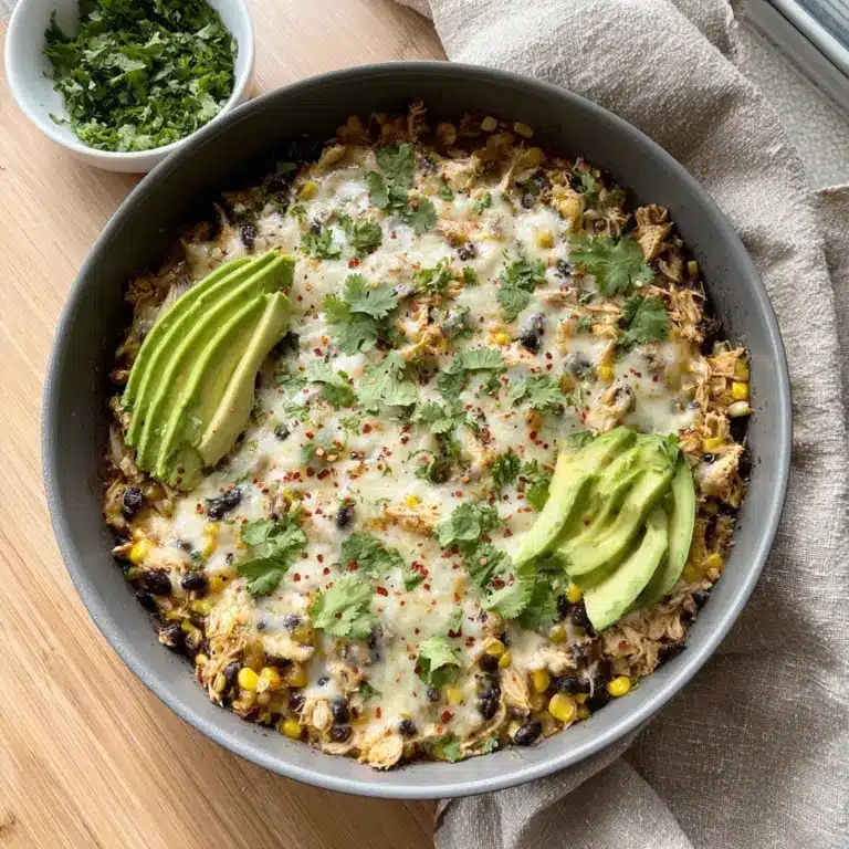Salsa Verde Chicken & Rice Skillet Recipe