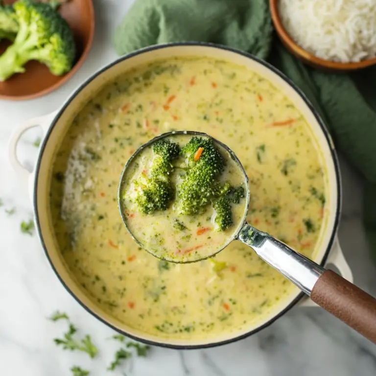 High Protein Broccoli Cheddar Soup Recipe