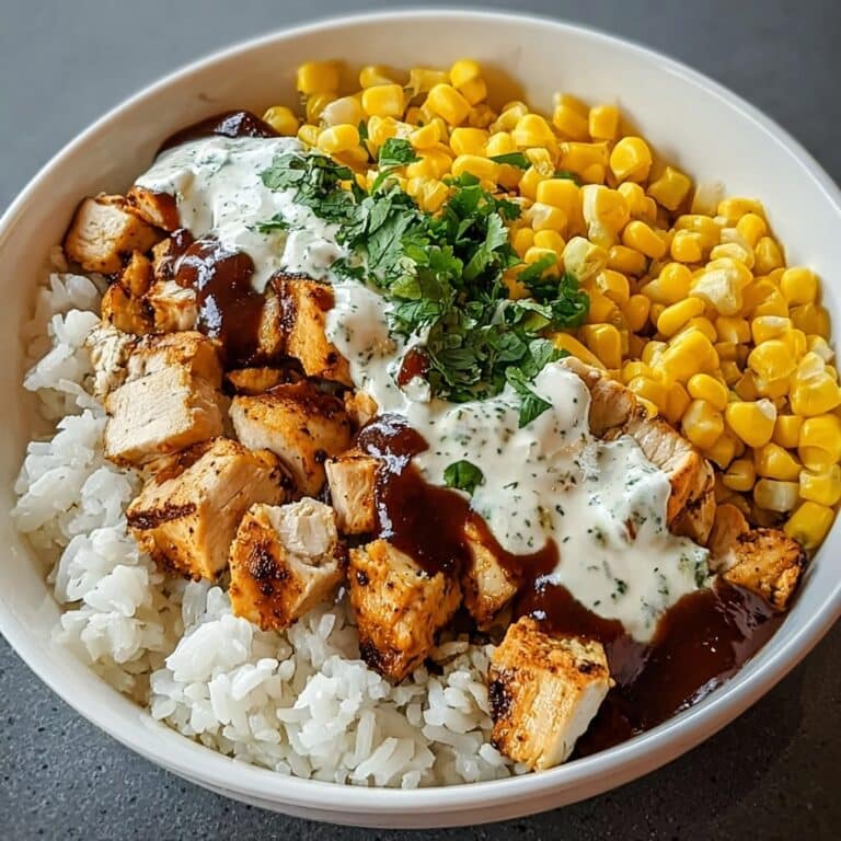 Irresistible High Protein BBQ Ranch Chicken Bowl Recipe