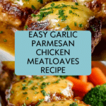 Garlic Parmesan Chicken Meatloaves Recipe