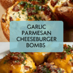Garlic Parmesan Cheeseburger Bombs Recipe