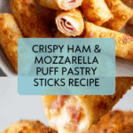 Crispy Baked Ham Cheese Mozzarella Sticks Recipe